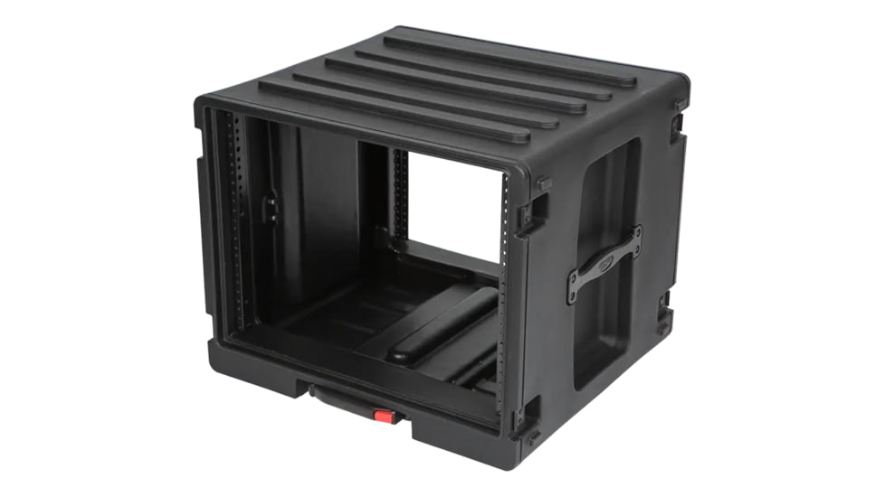 SKB Cases 8U Space Rack Stacks W/Roto Racks, Wheels, And Handle, 1SKB-R8UW