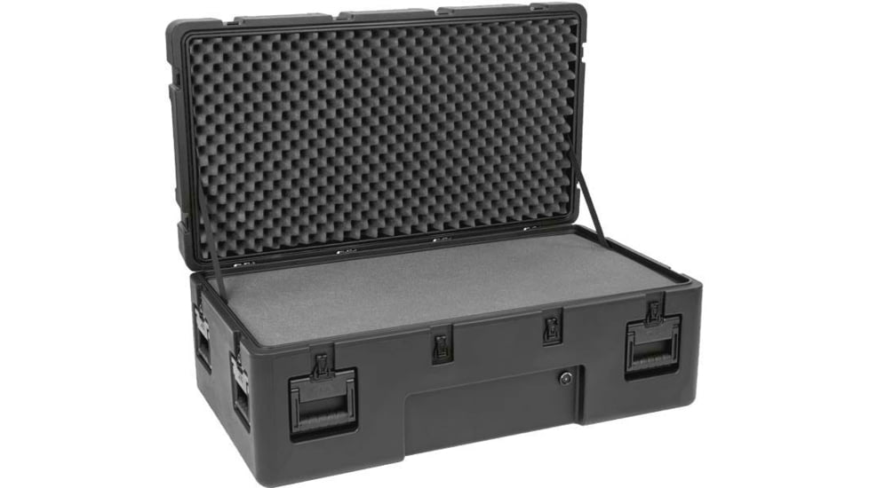 SKB Cases Cases R Series Waterproof Utility Case w/Layered Foam &amp; Wheels, 15in, 3R4222-15B-LW