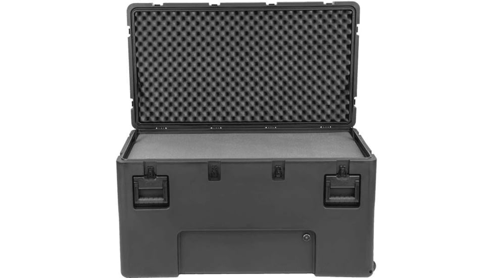 SKB Cases Cases R Series Waterproof Utility Case w/Layered Foam &amp; Wheels, 24in, 3R4222-24B-LW