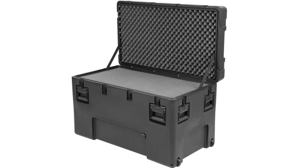 SKB Cases Cases R Series Waterproof Utility Case w/Layered Foam &amp; Wheels, 24in, 3R4222-24B-LW