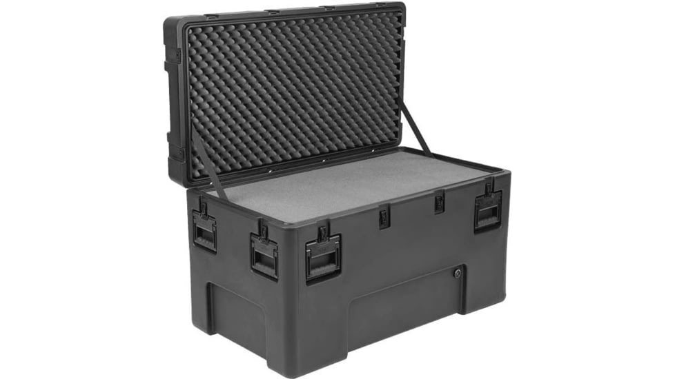 SKB Cases Cases R Series Waterproof Utility Case w/Layered Foam &amp; Wheels, 24in, 3R4222-24B-LW