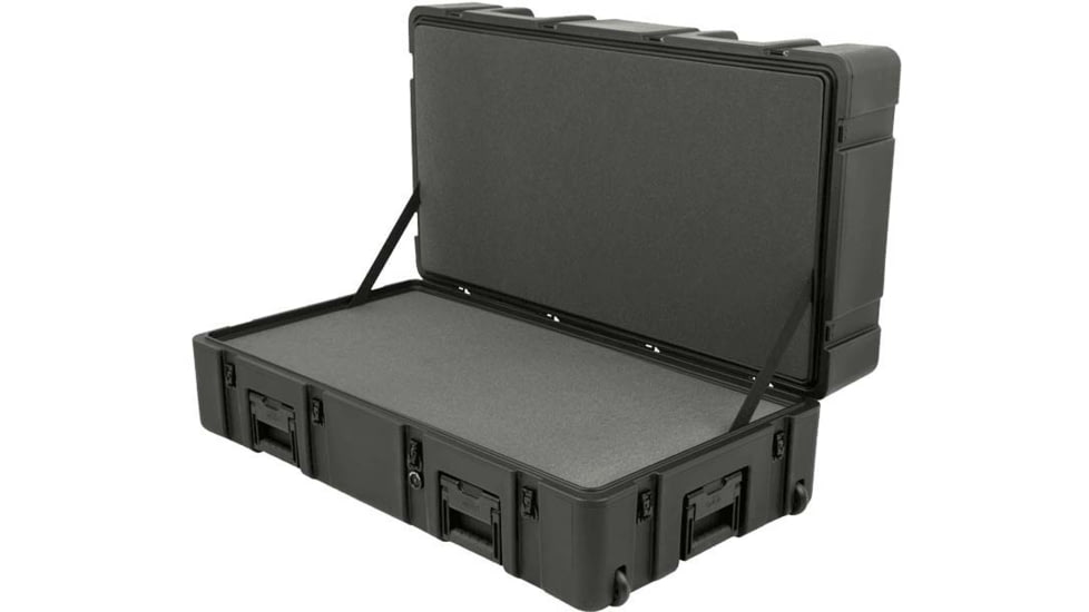 SKB Cases Cases R Series Waterproof Utility Case w/Layered Foam &amp; Wheels, Empty, 14in, 3R4222-14B-LW