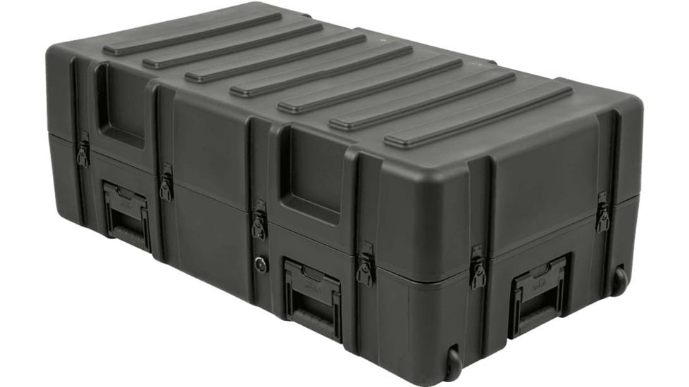 SKB Cases Cases R Series Waterproof Utility Case w/Layered Foam &amp; Wheels, Empty, 14in, 3R4222-14B-LW