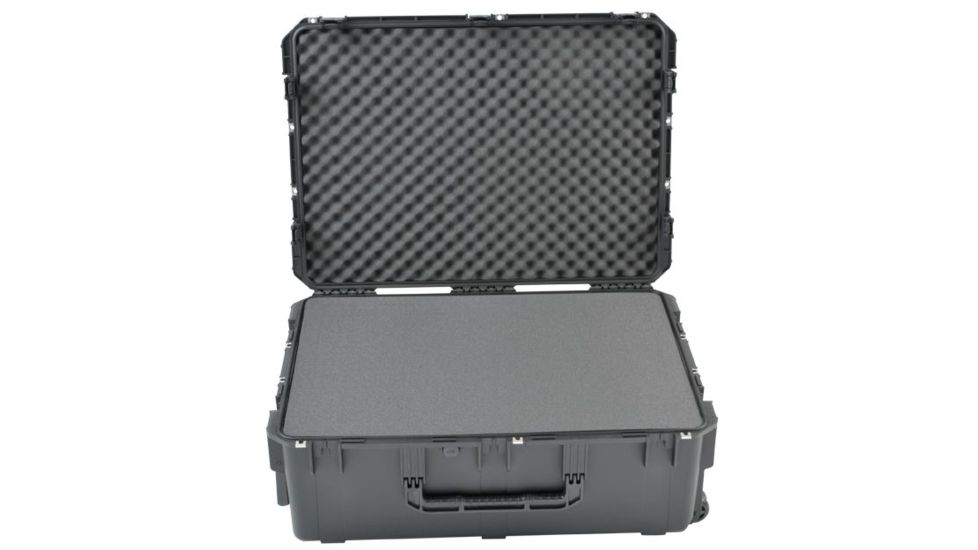 SKB Cases Seres Injecton Molded Ml-Standard Waterproof - Case 34inx24inx12in W/Wheels, Cubed Foam, 3I-3424-12BC