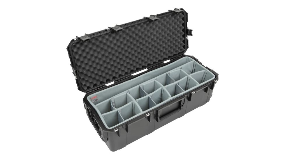 SKB Cases iSeries Case with Think Tank Designed Dividers, Black, 35in x 12.5in x 10.5in 3i-3613-12DT