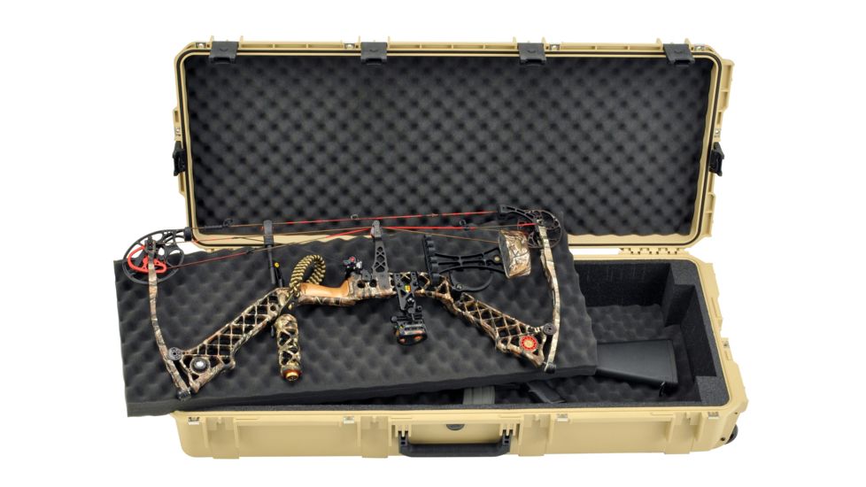 SKB Cases iSeries Double Bow/Rifle Case w/Foam and Wheels, Tan 3i-4217-DB-T
