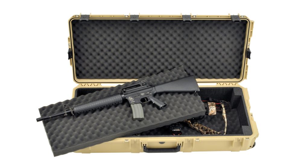 SKB Cases iSeries Double Bow/Rifle Case w/Foam and Wheels, Tan 3i-4217-DB-T