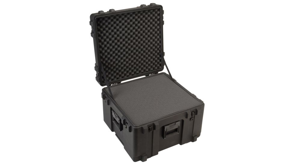 SKB Cases Cases Roto Mil-Std Waterproof Case 17 Deep with wheels 24 x 23 x 17, Cubed Foam, 3R2423-17B-CW