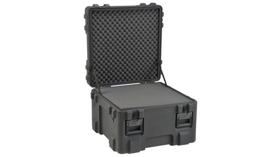 SKB Cases Cases Roto Mil-Standard Waterproof Case 18 Deep , no wheels, 27 x 27 x 18, Layered Foam, 3R2727-18B-L