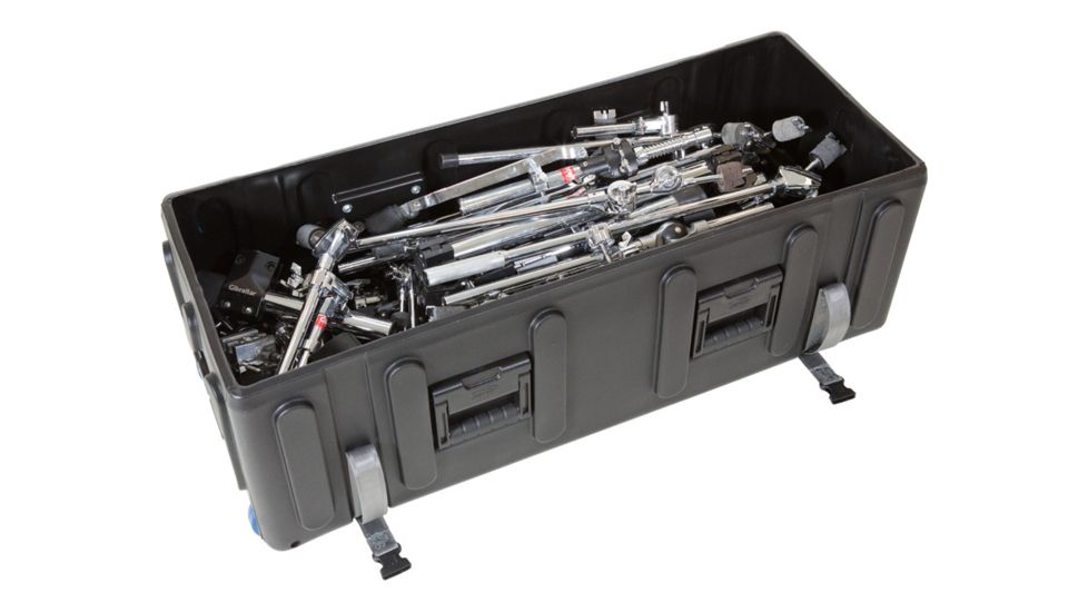 SKB Cases Roto-Molded Large Drum Hardware Case w/Wheels, Black, 42in x16in x 16.50in 1SKB-DH4216W