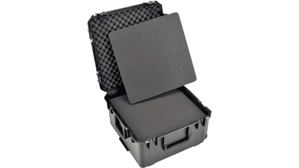 SKB Cases Seres Injecton Molded Ml-Standard Waterproof - Case 22inx22inx12in W/Wheels, Cubed Foam, 3I-2222-12BC