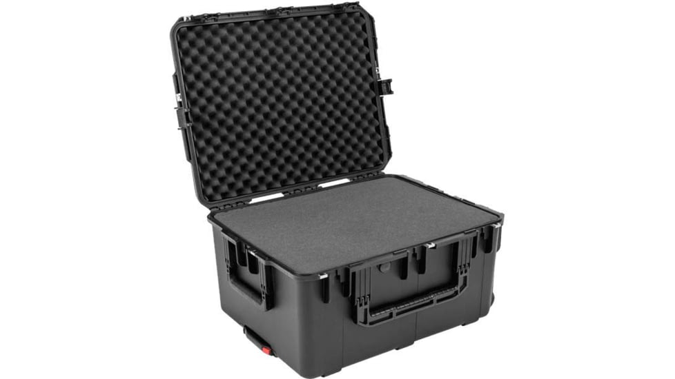 SKB Cases Seres Injecton Molded Ml-Standard Waterproof - Case 26inx20inx13in W/Wheels, Cubed Foam, 3I-2620-13BC