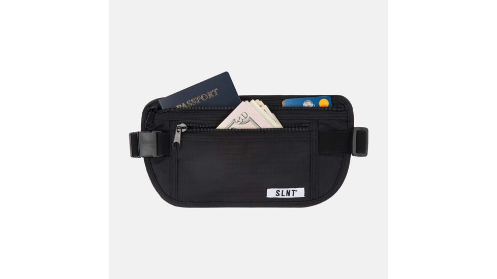 SLNT RFID Money Belt Fanny Pack, Black, SPW-MBBN
