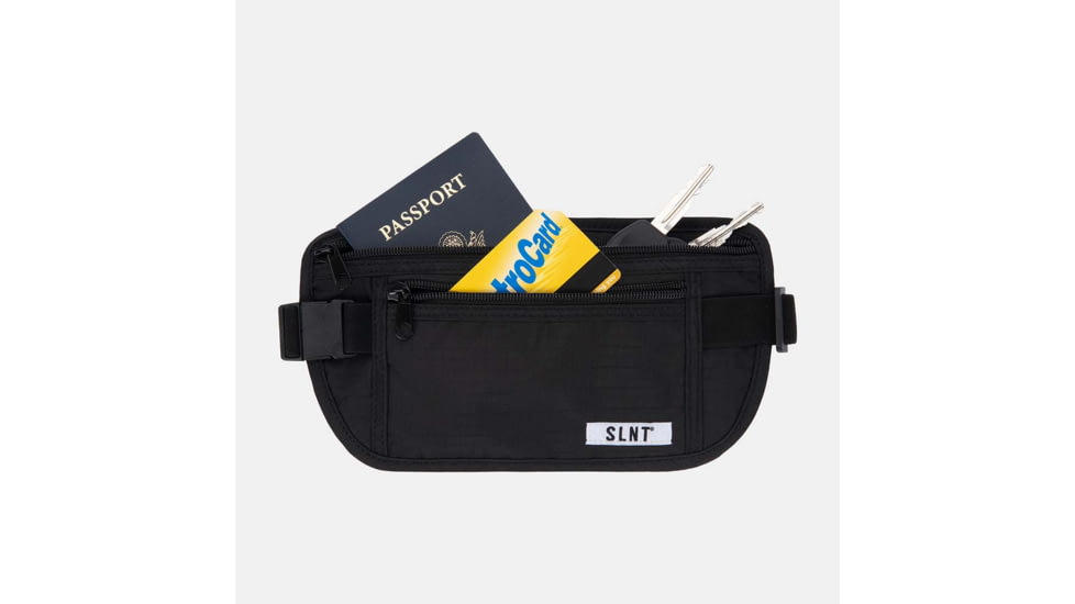 SLNT RFID Money Belt Fanny Pack, Black, SPW-MBBN