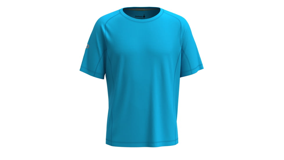 Smartwool Active Ultralite Short Sleeve - Mens, Pool Blue, Large, SW016544N18100L000