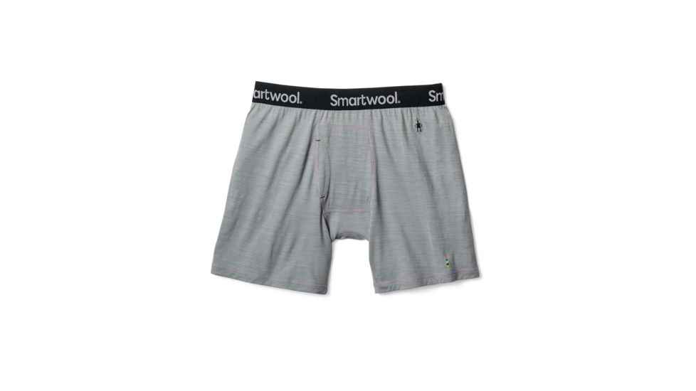 Smartwool Merino 150 Pattern Boxer Brief Mens, Light Gray, XXL, SW014012039-XXL