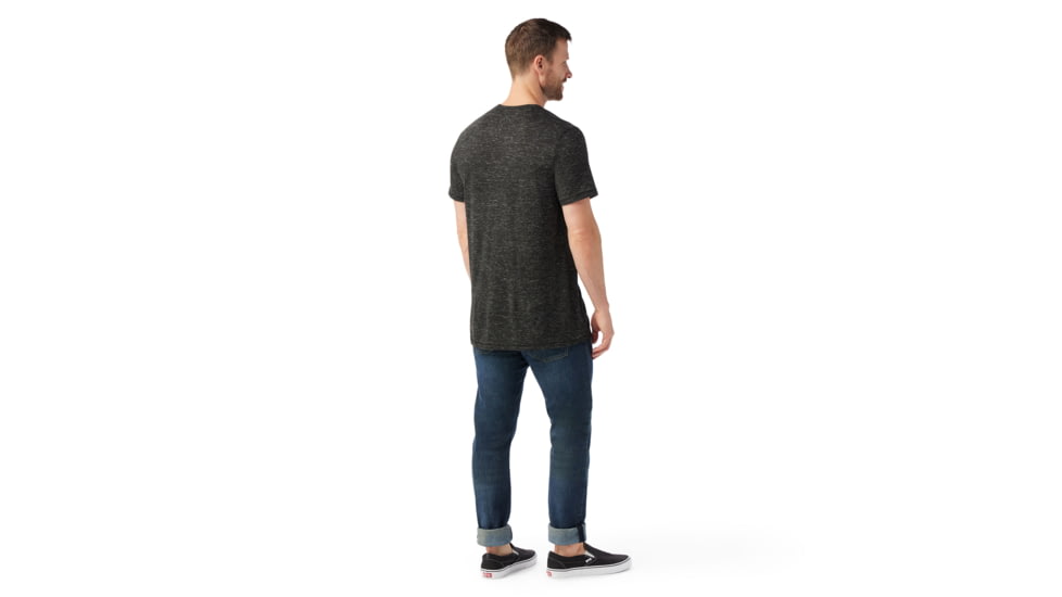 Smartwool Merino Hemp Blend Short Sleeve Pocket Tee - Mens, Black Heather, Small, SW017026A52100S000