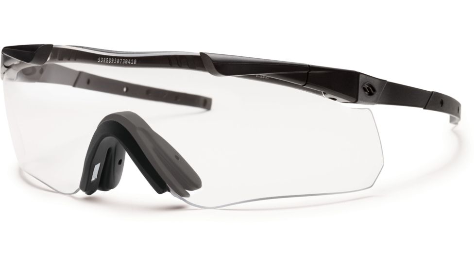 Smith Elite Aegis Echo II Compact Eyeshields,Black Frame,Clear/Gray Lens AECHACBK15-2R