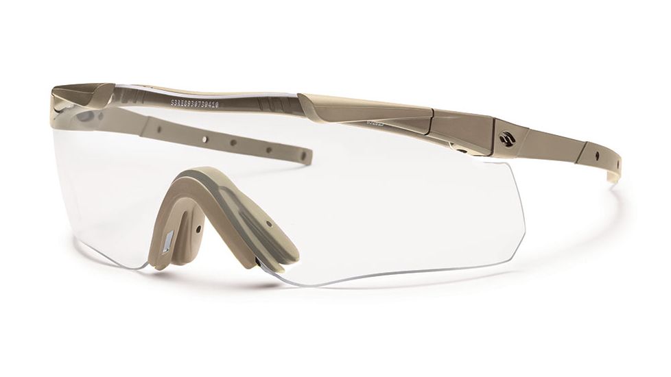 Smith Elite Aegis Echo II Asian Fit Eyeshields,Tan 499 Frame,Clear/Gray Lens AECHAT49915-2RA