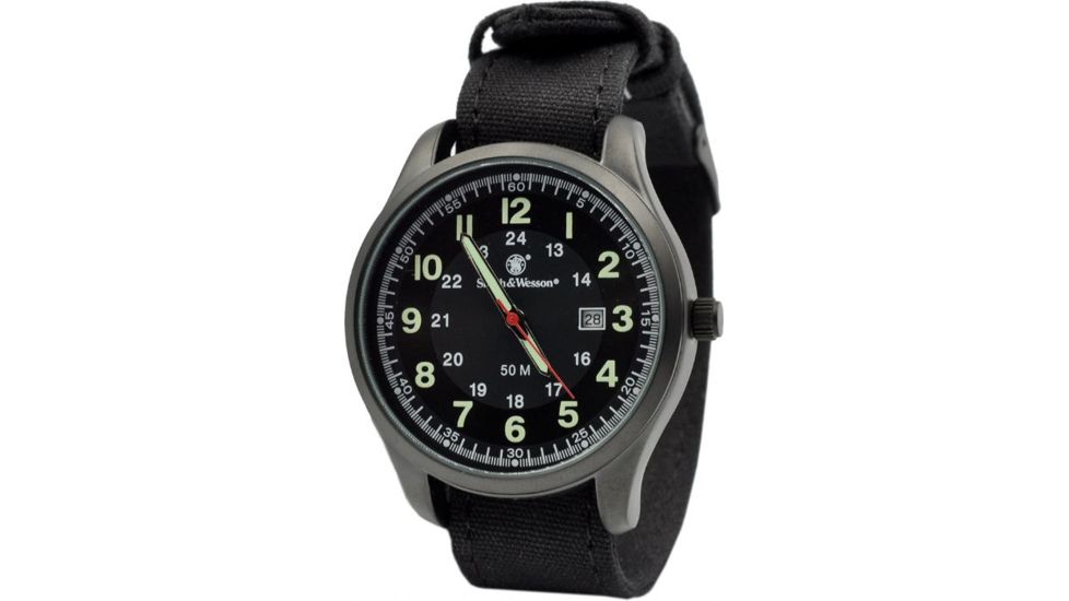 Smith &amp; Wesson Cadet Watch, Black/Green SWW-369-GR