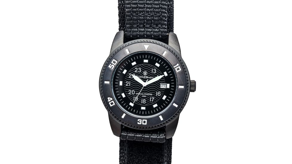 Smith &amp; Wesson Commando Watch - Nylon Band, Round Dial SWW-5982 SWW-5982