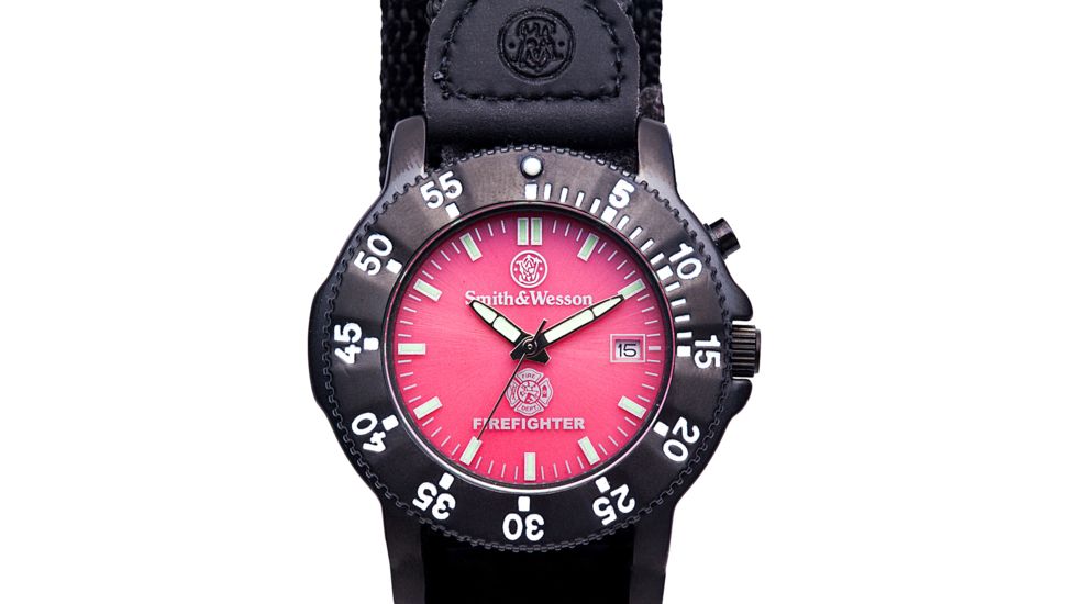 Smith &amp; Wesson Fire Fighter Watch - Back Glow - SWW-455F