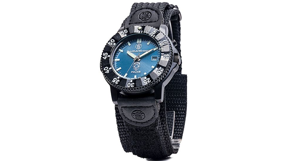 Smith &amp; Wesson Police Watch - Blue Dial, Nylon Strap SWW-455P SWW-455P