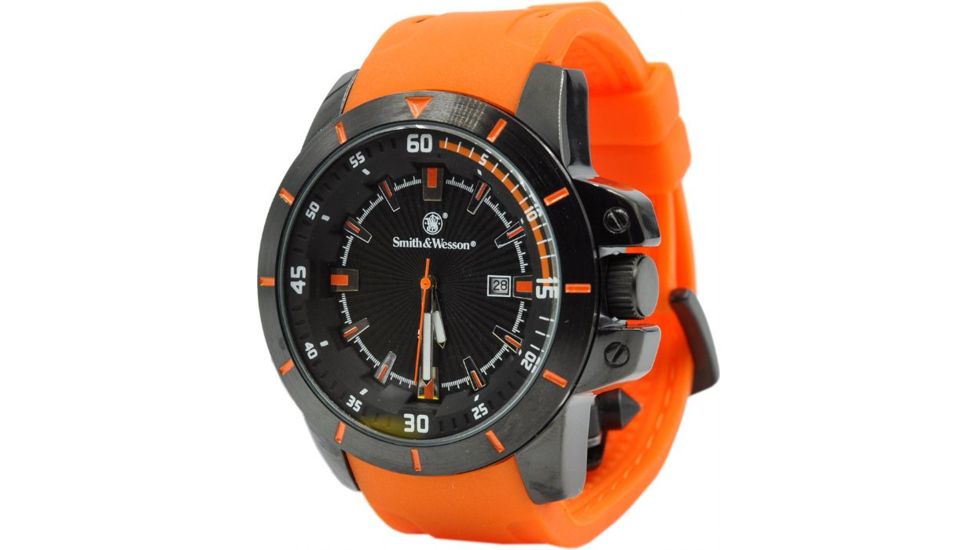 Smith &amp; Wesson Trooper Watch, Orange/Black SWW-397-OR