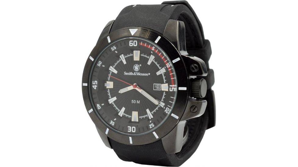 Smith &amp; Wesson Trooper Watch, White/Black SWW-397-WH