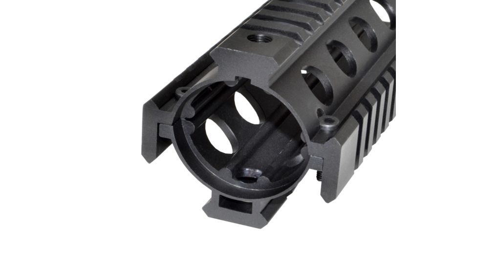 Sniper Two Piece Quad Handguard Rail Mount, Black MQRSL