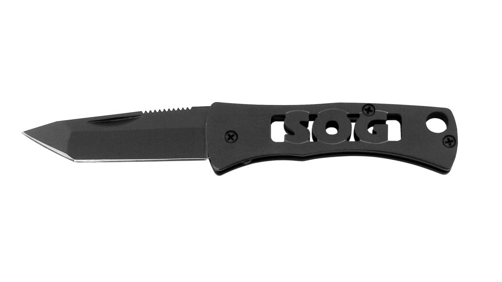 SOG Knives MICRON-CP Micron Black Tanto Folding Knife