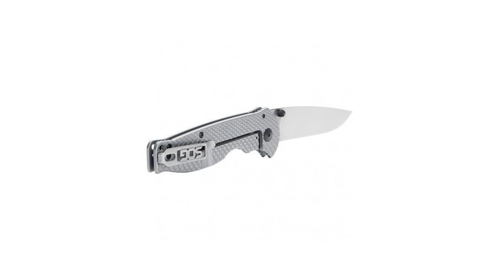 SOG Specialty Knives &amp; Tools Flash FL 3.4in Folding Knife, Stainless Steel, Silver 14-18-01-57