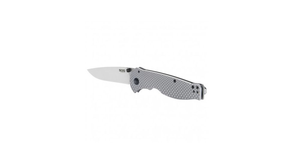 SOG Specialty Knives &amp; Tools Flash FL 3.4in Folding Knife, Stainless Steel, Silver 14-18-01-57