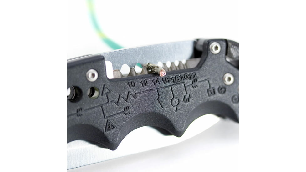 SOG Specialty Knives &amp; Tools Kilowatt Folding Knife, 3.4in, AUS-8 Blade, Clip Point, Black, Glass-Reinforced Nylon Handle, Silver/Black, SOG-EL01-CP