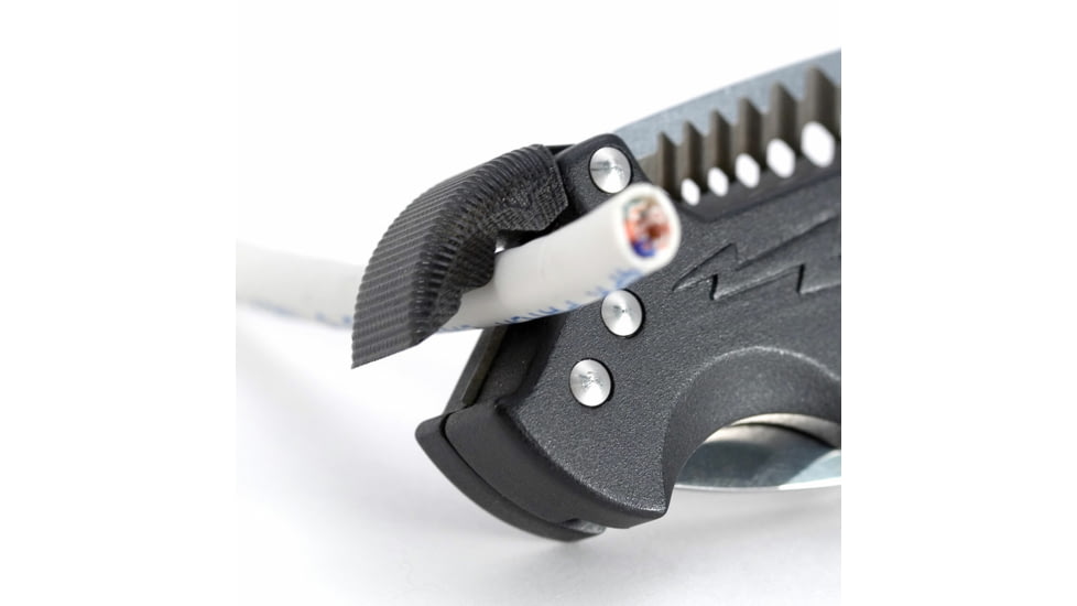 SOG Specialty Knives &amp; Tools Kilowatt Folding Knife, 3.4in, AUS-8 Blade, Clip Point, Black, Glass-Reinforced Nylon Handle, Silver/Black, SOG-EL01-CP
