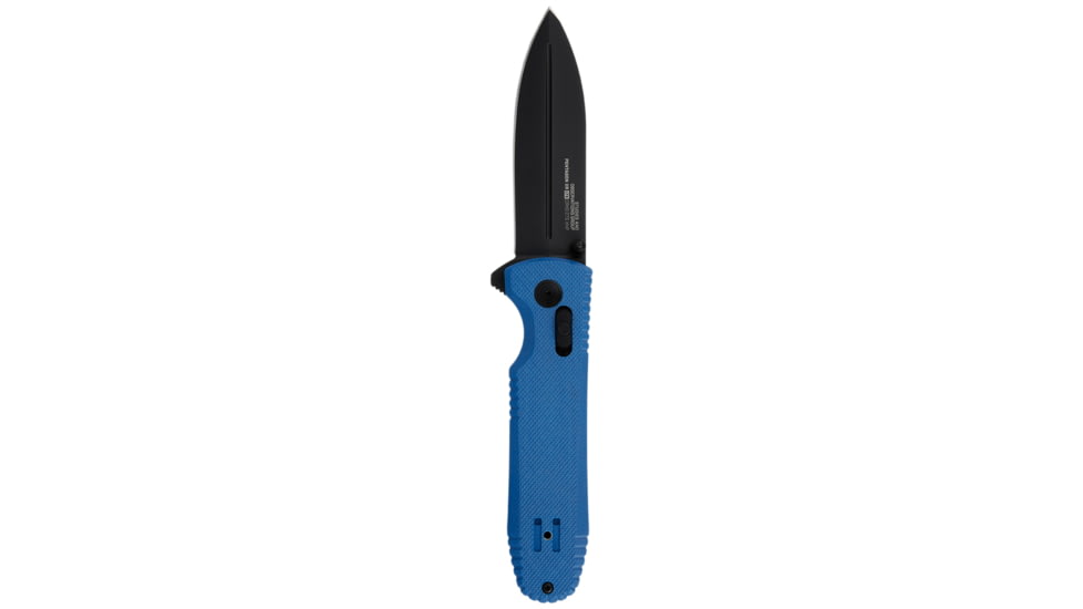 SOG Specialty Knives &amp; Tools Pentagon XR LTE Folding Knives, 3.6in, Straight Edge, CTS XHP Steel, Spear Point, Blue, G10 Handle, SOG-12-61-06-57