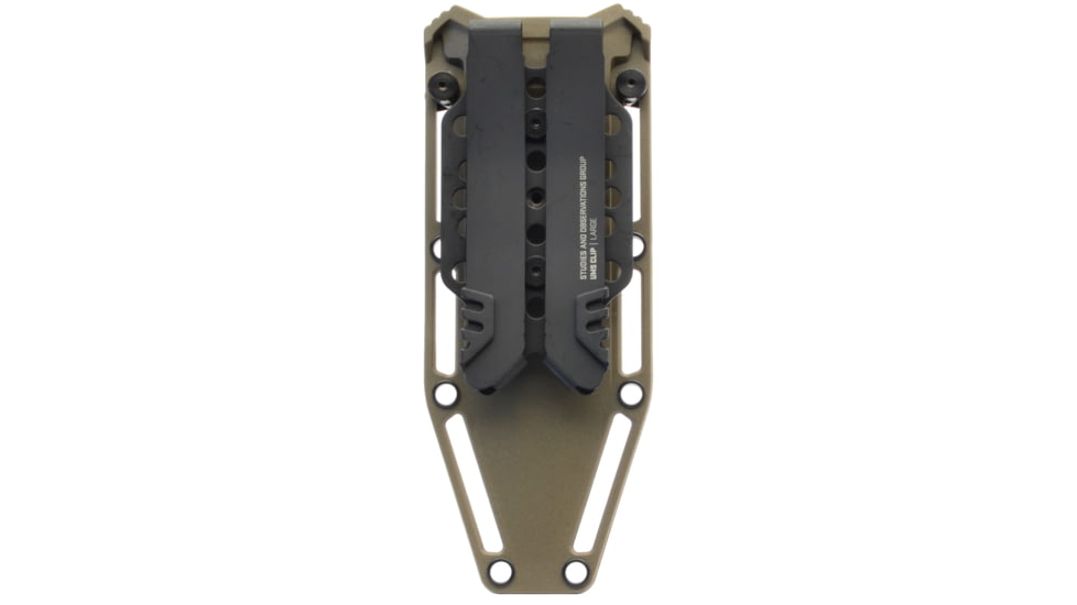 SOG Specialty Knives &amp; Tools Recondo FX Fixed Blade Knives, 4.6in, Straight Edge, CRYO 440C Steel, Spear Point, FDE, GRN / TPU Handle, Black, SOG-17-22-03-57