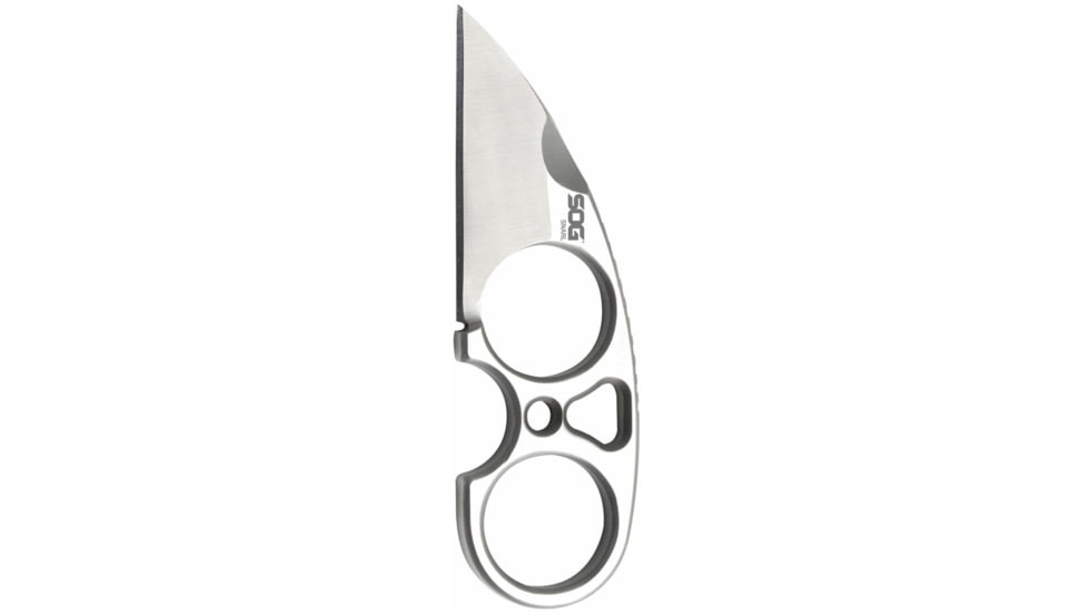 SOG Specialty Knives &amp; Tools Snarl Fixed Blade Knives, Silver, SOG-JB01K-CP
