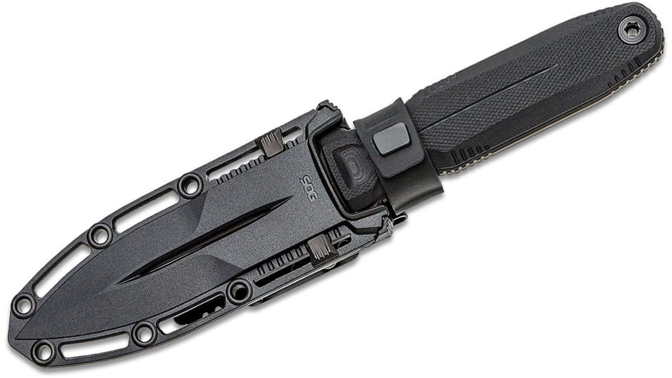 Sog Specialty Knives &amp; Tools Sog Knife Pentagon Fx Blackout 4.77 Dbl Edge Blade Blackout