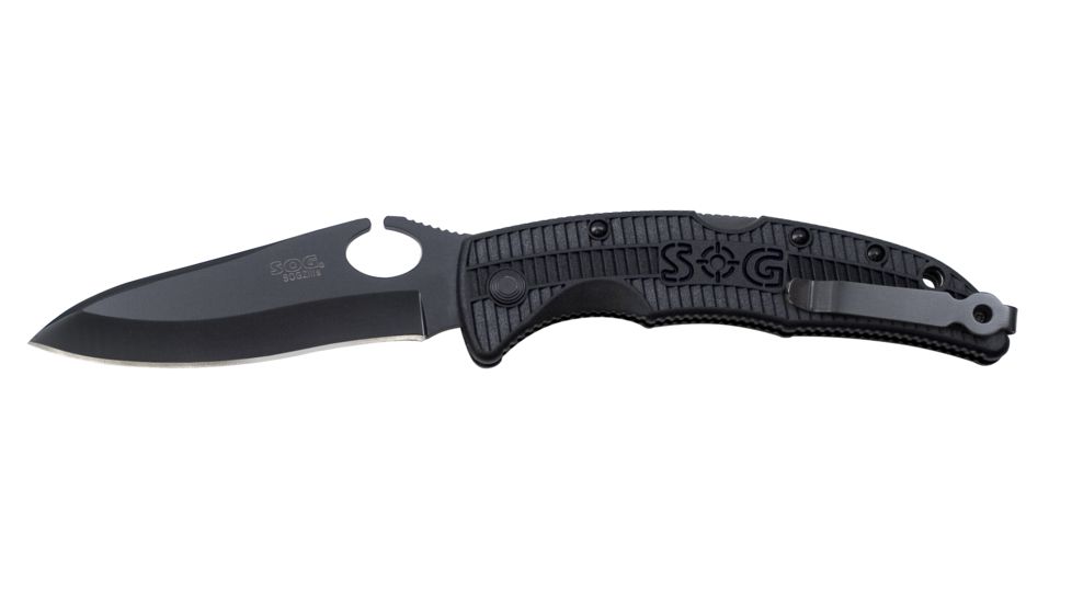 SOG Specialty Knives Tools SP-03 SOGzilla Small - Black TiNi Folding Knife
