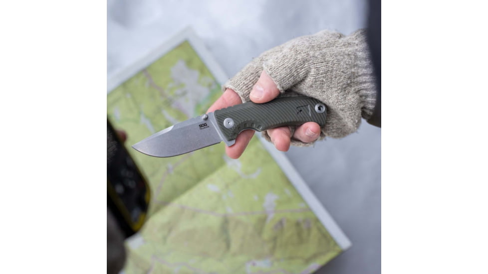 SOG Specialty Knives &amp; Tools Tellus Atk / Od + Orange - 11-06-01-43