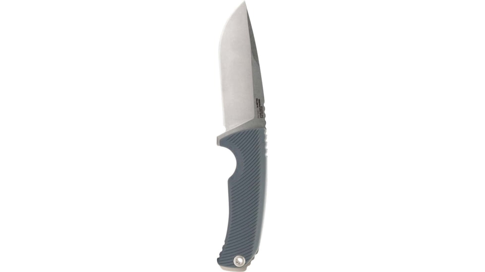 SOG Specialty Knives &amp; Tools TELLUS FX Knife, 4.2in, CRYO 440C Stainless Steel, Full Tang, Fixed Blade, Glass-Reinforced Nylon Handle, Olive Drab, Wolf Gray, 17-06-02-43