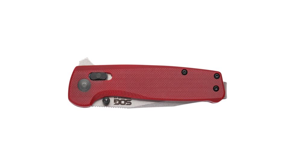 SOG Specialty Knives &amp; Tools Terminus XR Flipper 2.95in Folding Knife, G10, Crimson, Box, TM1023-BX