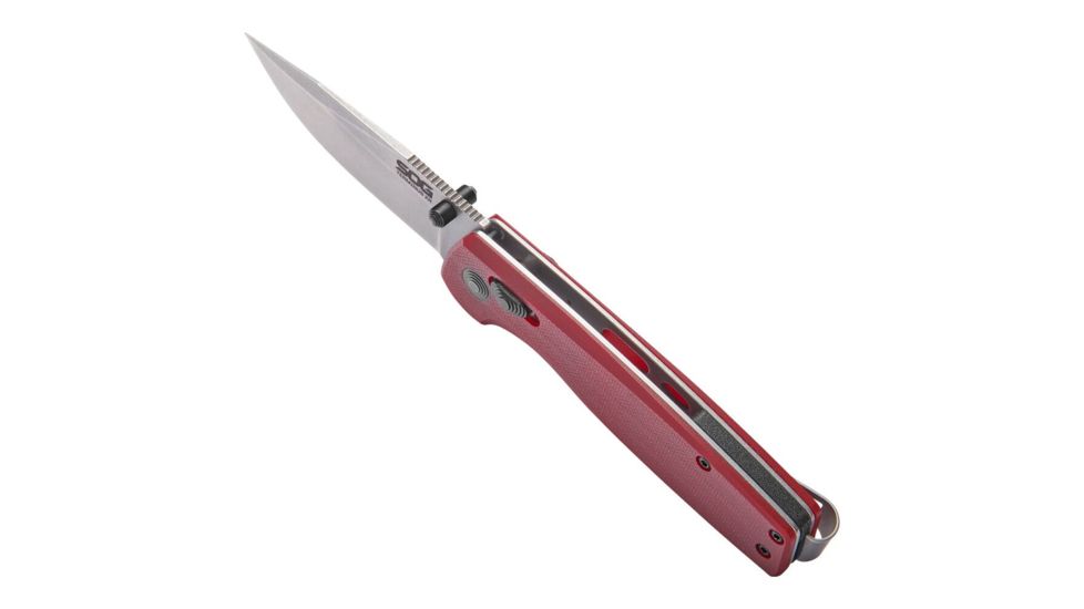 SOG Specialty Knives &amp; Tools Terminus XR Flipper 2.95in Folding Knife, G10, Crimson, Box, TM1023-BX