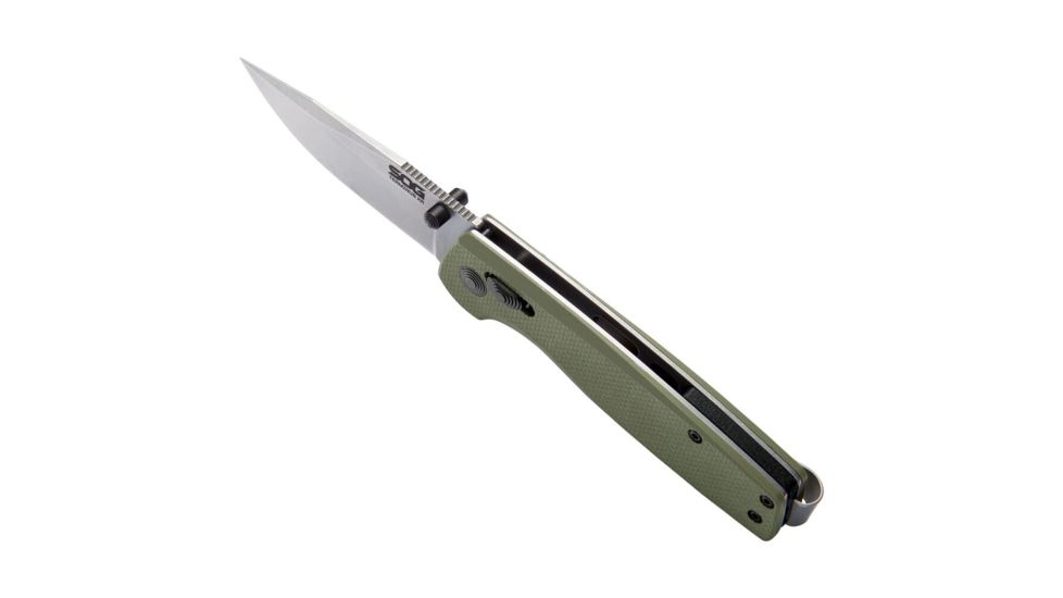 SOG Specialty Knives &amp; Tools Terminus XR Flipper 2.95in Folding Knife, G10, Olive Drab Green, Box, TM1022-BX