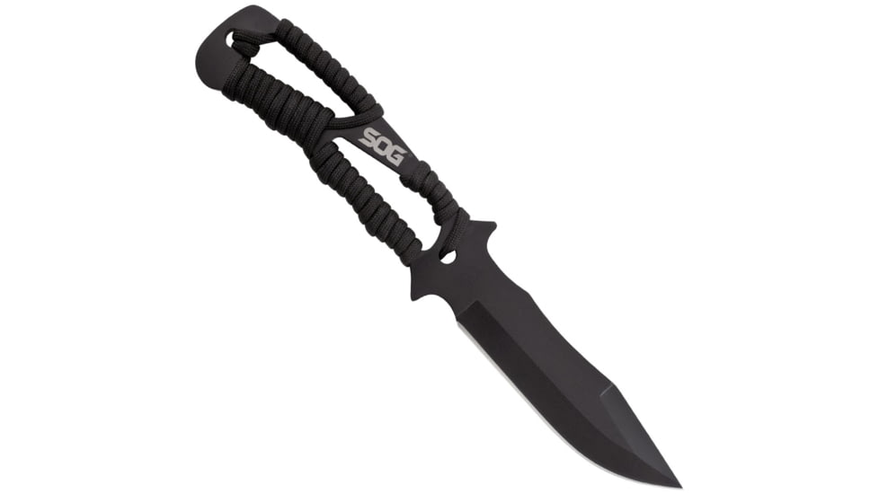 SOG Specialty Knives &amp; Tools Throwing Knives w/Nylon Sheath, 3-Pack, Stamped, 4.4in, 420 Stainless Blade, Black, Glass-Reinforced Nylon Handle, SOG-F041TN-CP