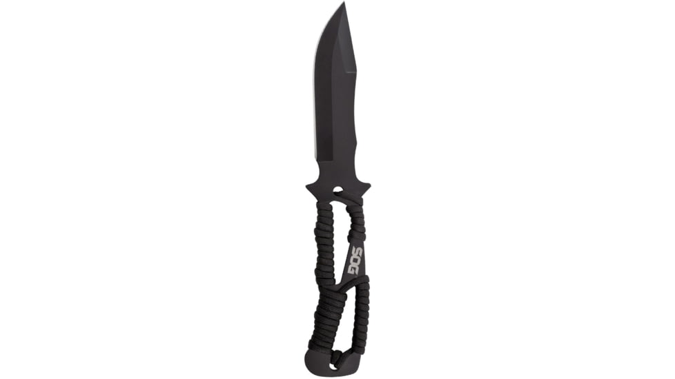 SOG Specialty Knives &amp; Tools Throwing Knives w/Nylon Sheath, 3-Pack, Stamped, 4.4in, 420 Stainless Blade, Black, Glass-Reinforced Nylon Handle, SOG-F041TN-CP