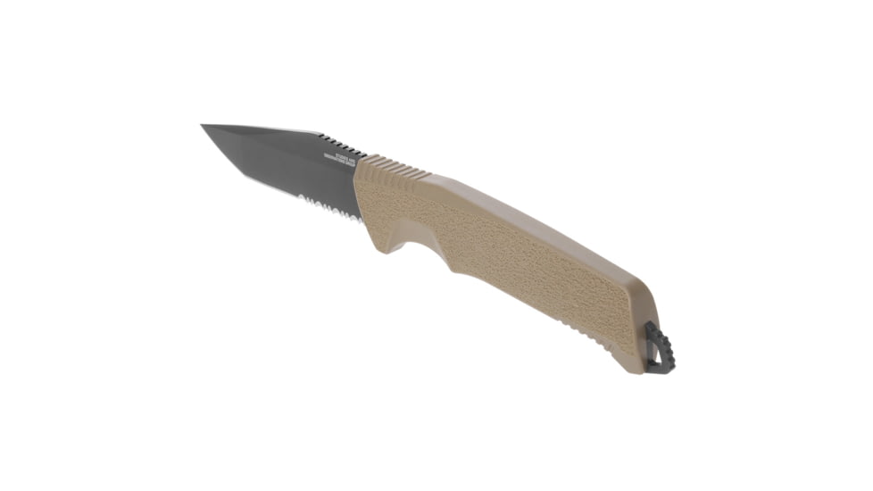SOG Specialty Knives &amp; Tools Trident Fixed Blade Knife, 4.2in, CRYO 4116, Tanto, FDE, SOG-17-12-06-57