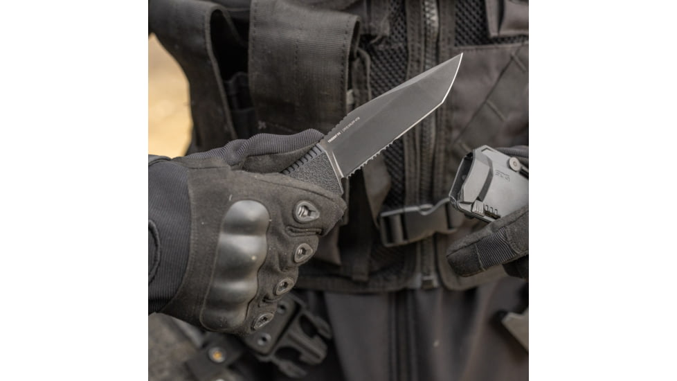 SOG Specialty Knives &amp; Tools Trident Fx - Blkout - Partailly Serrated - 17-12-02-57