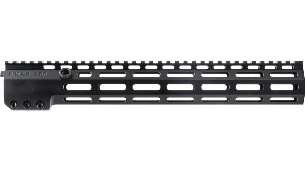 Sons of Liberty Gun Works L89 Drive Lock Rail M-LOK, 13.75in, w/ Built in Steel QD Sockets and Titanium Barrel Nut, Black, L89-13.75